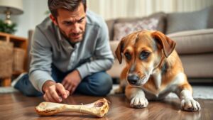 dog ate cooked bone