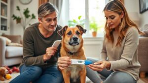 dog pregnancy test inquiry