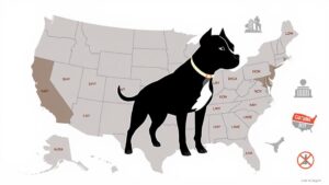 pitbulls banned states list