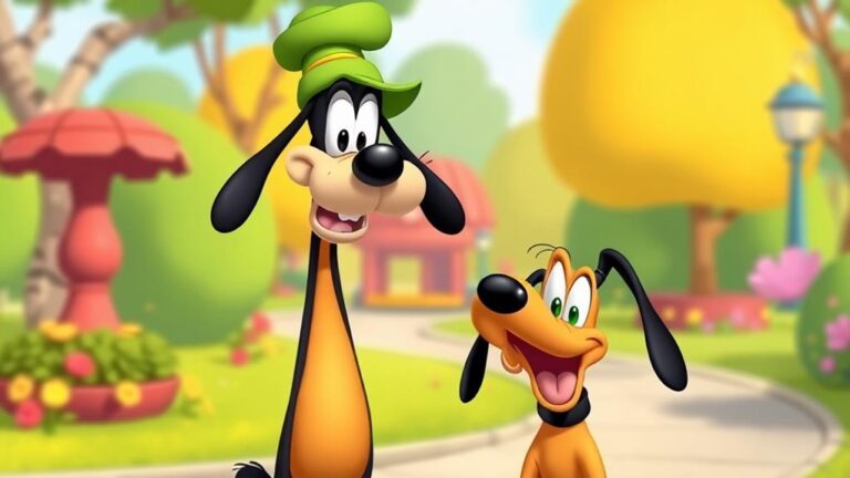 pluto mixed breed goofy anthropomorphic dog