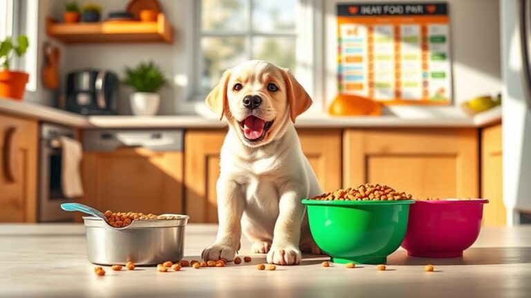 puppy food portion guidelines